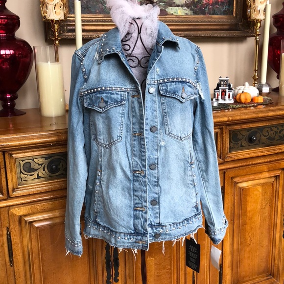blanknyc distressed denim jacket